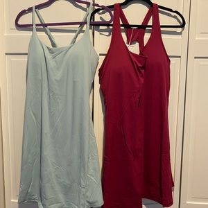 Two Halara workout/atleisure dresses